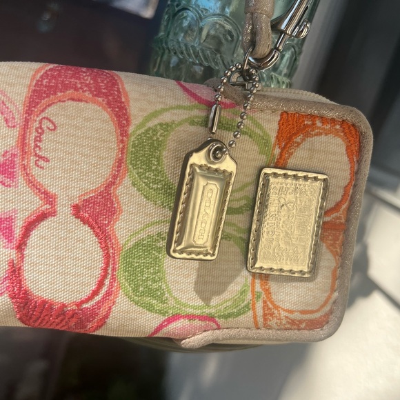 Coach Poppy Multicolor Wristlet - Picture 4 of 4